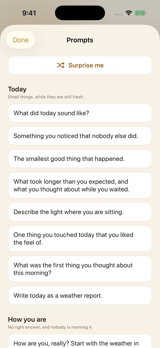 Writing prompts